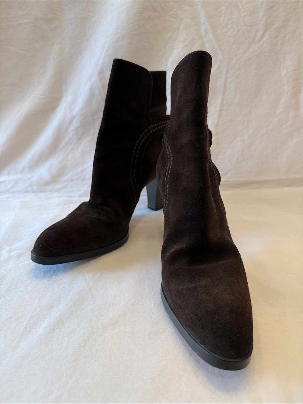Tod’s Women's Dark Brown Suede Ankle Boots